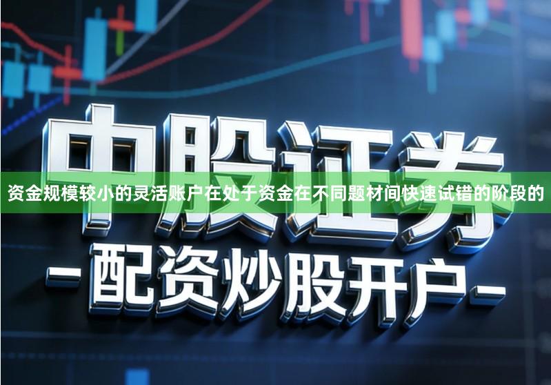 资金规模较小的灵活账户在处于资金在不同题材间快速试错的阶段的